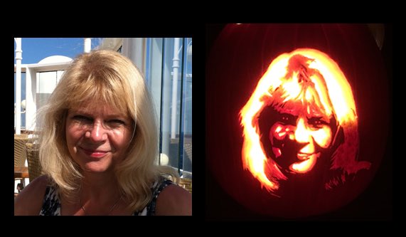 MLiscum's tweet image. Tonight’s carving (#19 of 2018) - another of my wife and soul mate. I love her ‘sassy’ look here. I miss you horribly sweet pea 😘
