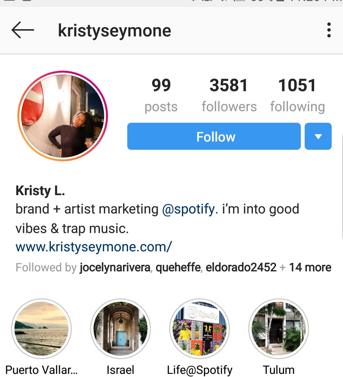 Kristy L IG: kristyseymoneMarketingBrand + artist marketing at Spotify