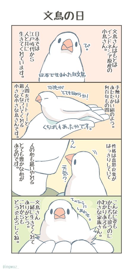 Twoucan 文鳥の日18 の注目ツイート イラスト マンガ