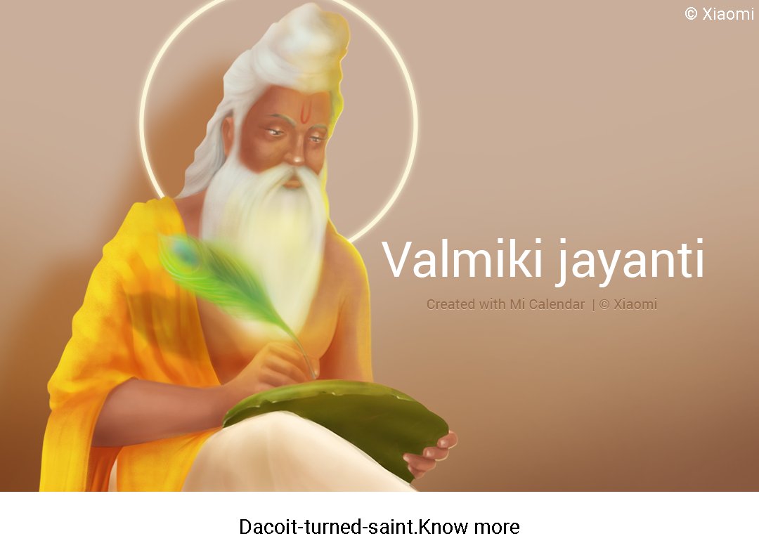 themanishkumar7's tweet photo. Happy valmiki jayanti all you https://t.co/NWAkY0n01Y