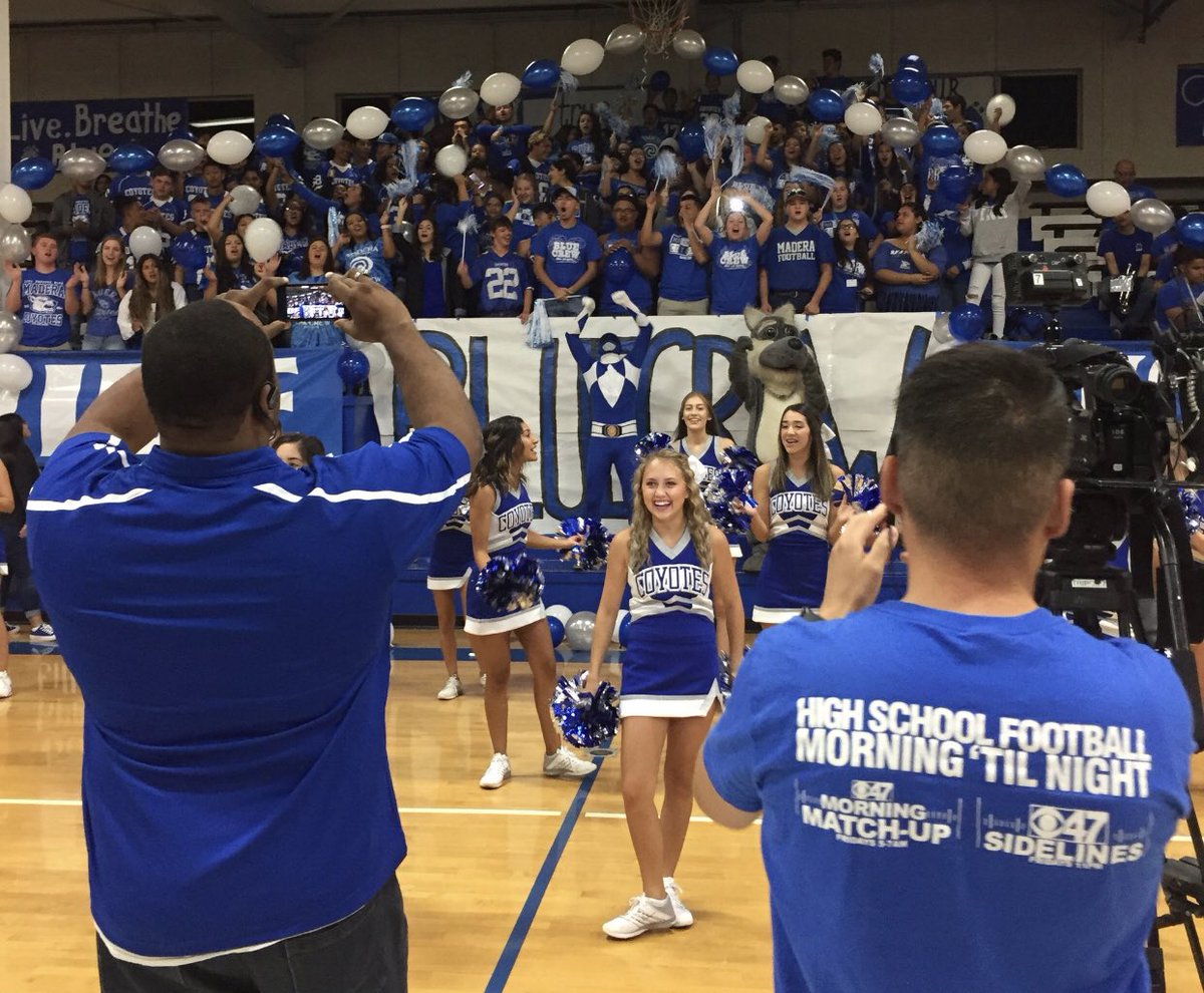 Set your alarms!...want to show the Valley who’s the best student section around? Join <a href="/MHScoyoteAD/">MHSAD</a> <a href="/Madera_BlueCrew/">MHS Blue Crew</a> <a href="/MaderaCoyotes/">Madera Football</a> this Friday for <a href="/ABC30/">ABC30 Fresno</a> 5AM Rally. FREE donuts to first 100 student win Coyote Blue &amp; White! #weouthere