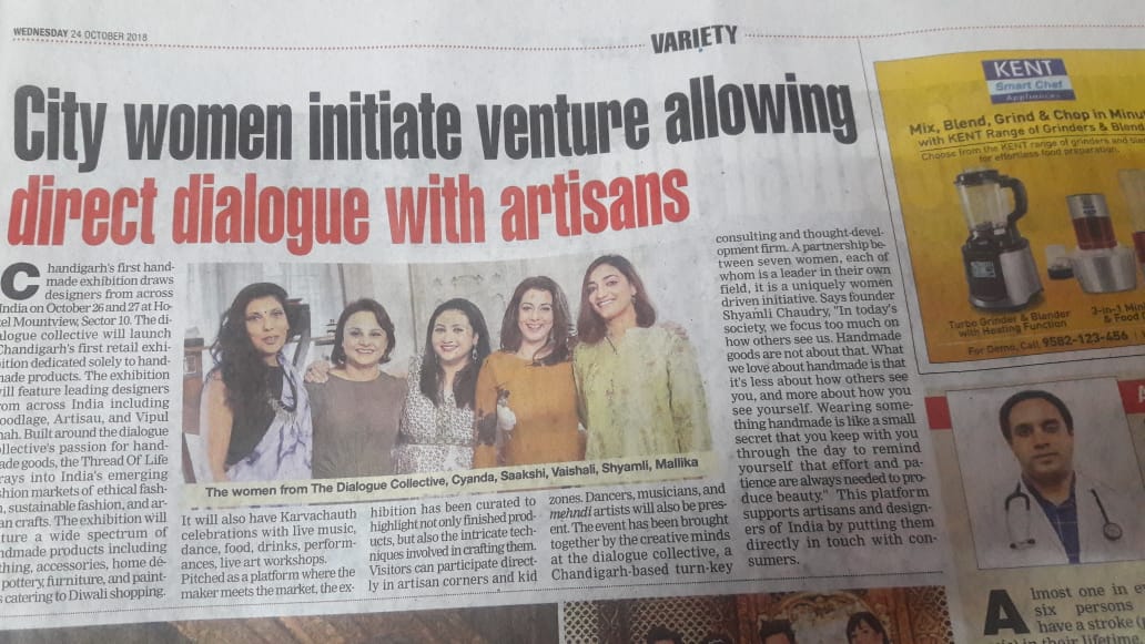 MsEveWill's tweet photo. We are in Times today.
Make sure you spent your Friday with us !
@ThreadOfLifeTDC - Oct 26-27, Hotel Mountview #Chandigarh
A shopping festival with everything handmade to bring into your beautiful lives. #ThreadofLifexTDC
cc @sillysense @DialogueCollect https://t.co/YJ4qRyZ979