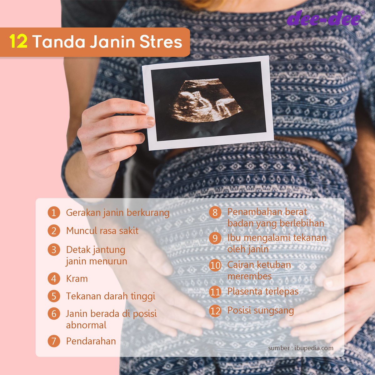 deedeechildren's tweet photo. Janin yang mengalami stres dapat mengindikasikan bahwa janin dalam kondisi yang tidak baik, lalu bagaimana caranya moms  mengetahui bahwa janin mengalami stres??

#InfoDeeDee #Pregnant #StresJanin https://t.co/uXsxM74Dhg