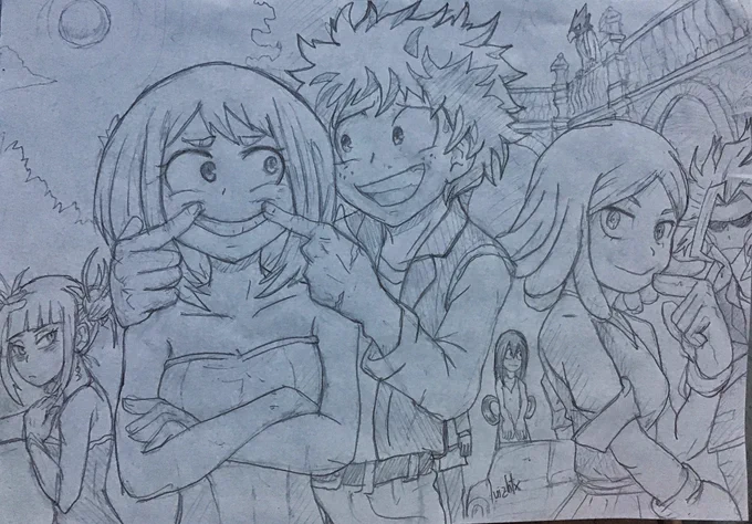 Jealous Uraraka, Midoriya, Mei, Toga and others #myheroacademia 