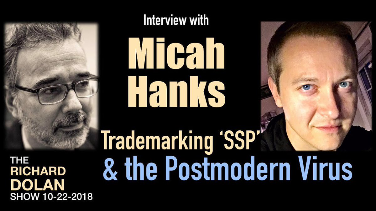 PursuingX's tweet image. youtube.com/watch?v=1D4nH9… Special @YouTube #Premier video with @RichDolan and @MicahHanks on Trademarking SSP &amp;amp; The Postmodern Virus #NoSSPTM