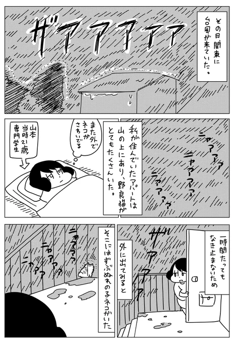 最近貼ってるねこまんがは、『山本さんちのねこの話』という単行本に収録されているものです。出会った頃の話なども描いています。岡崎に捧ぐ発売まで、もう少しずつ公開していこうと思います。まとめて読みたい方はこちら☞… 