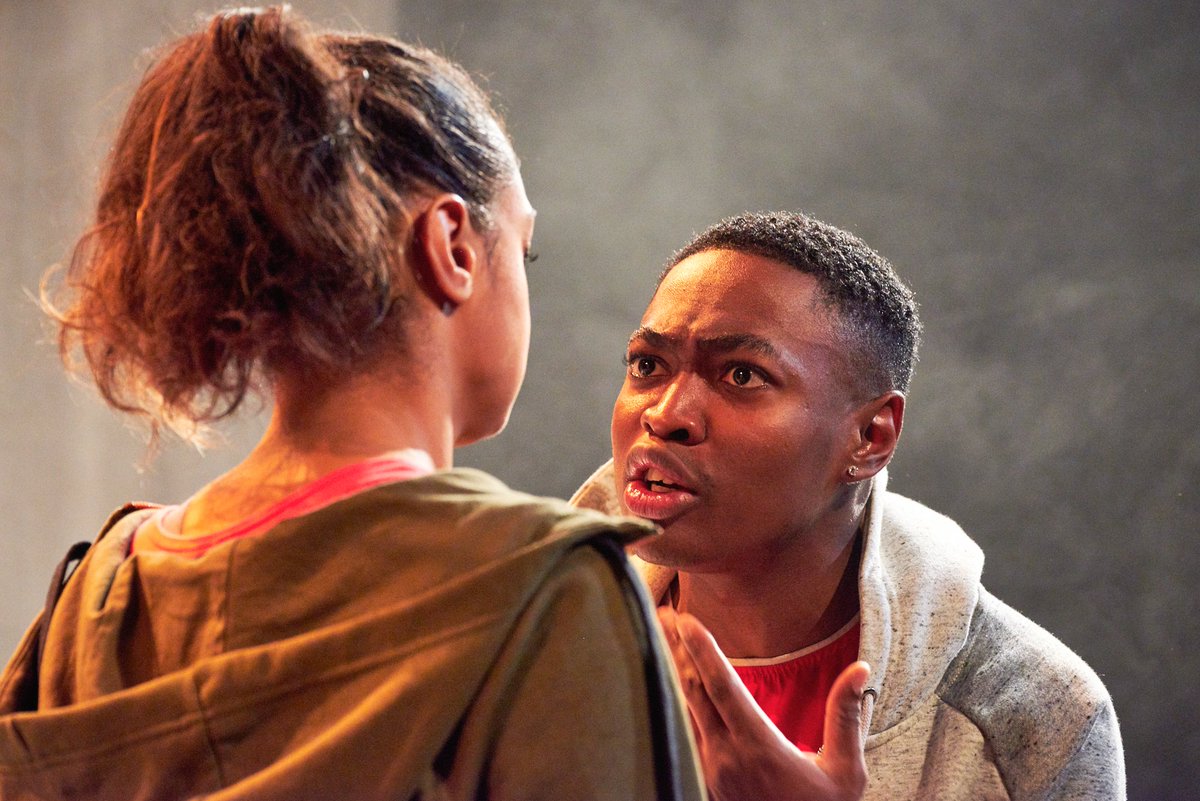 RuaArts's tweet photo. "This block is the devil's playground..." Last chance to catch #POTthePlay this Fri @BGACentre "Gamba Cole’s chilled, sweetly humorous Miles, a hesitant clown whose good-natured heart contains slivers of ice" 🌟🌟🌟🌟The Reviews Hub 📷Photos: @Suzi_Corker https://t.co/x1HQnHmGRi https://t.co/cZN47nVgie