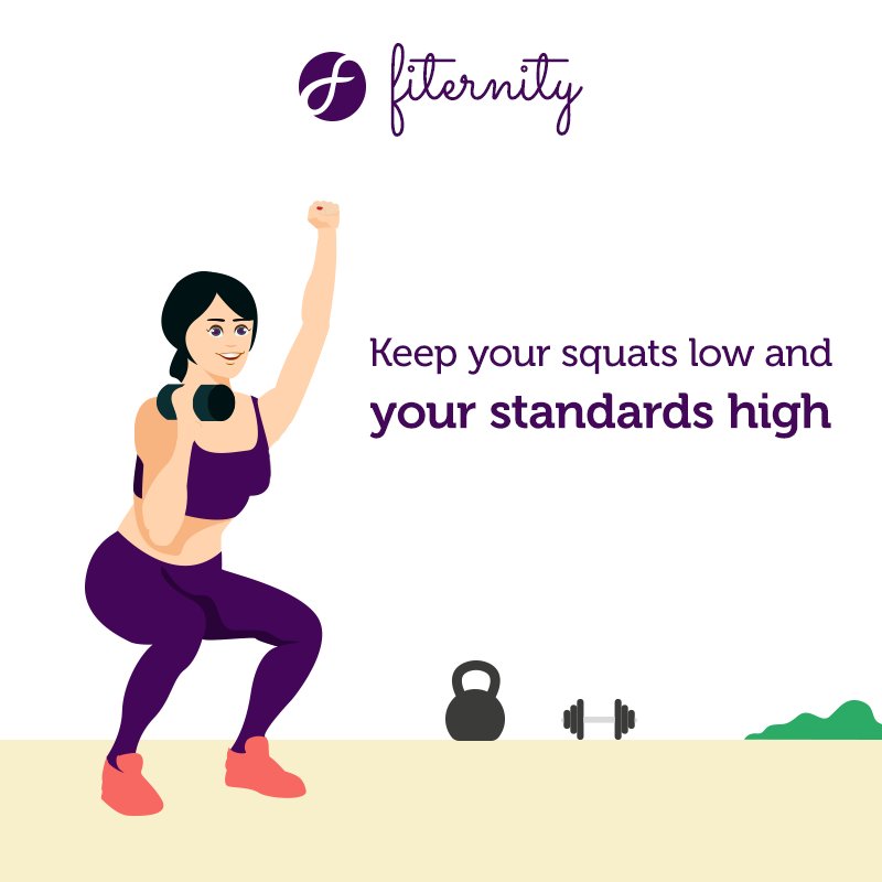 wearefiternity's tweet photo. In the words of our 90's diva, Christina Milian - "dip it low, bring it up slow". We're sure she meant it about squats 💪 https://t.co/qEyVee6hlc
