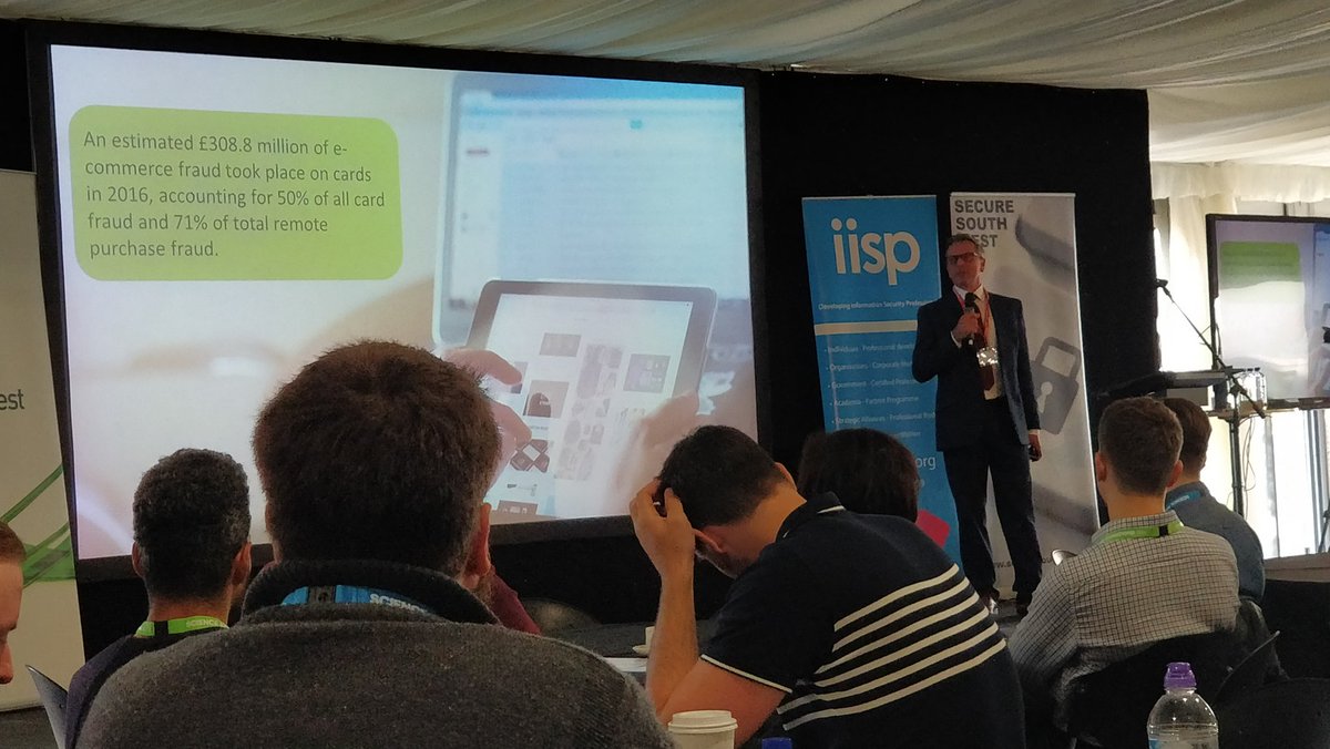 KatharineBDevon's tweet photo. Good to hear Pete from @SecuriousNS talking about real challenges for #SMEs in relation to keeping credit card transactions secure... #SSW11 #Plymouth https://t.co/W47RKmtmDN