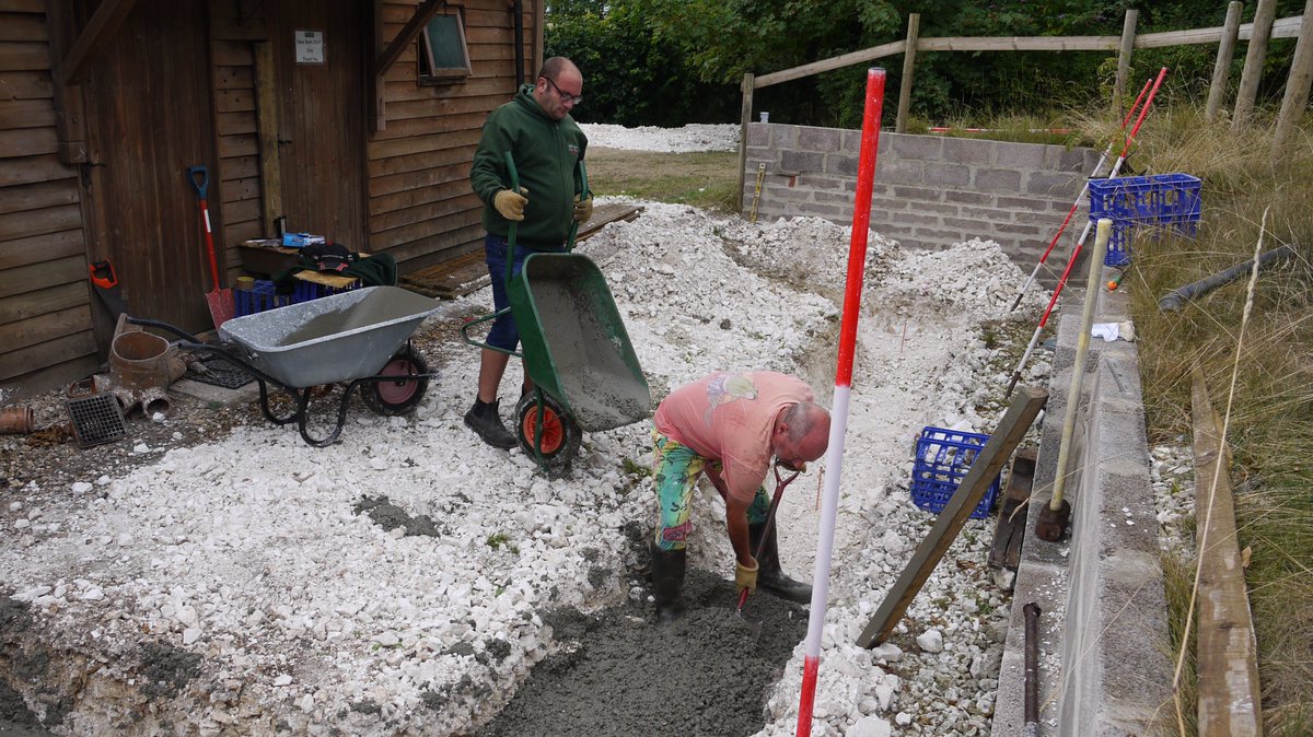 The concrete has gone in!!! Great teamwork guys!