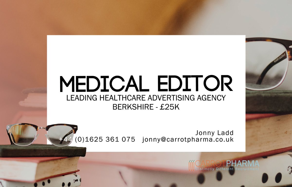 Im looking for a scientific superstar interested in breaking into the writing/editorial side of healthcare comms. Great role at a fantastic agency in Windsor! --- bit.ly/2R7pdrb 

#medicalwriting #medicaleditor #jobs #career #healthcarecomms #healthcare #marketing