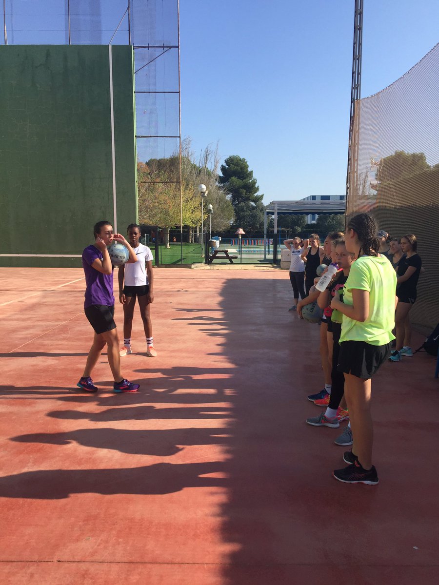 HLCSport's tweet photo. #Group7 putting #WallBall to the test on the netball court! #AttackAndDefence 🏐 https://t.co/Y2O67d4xnH