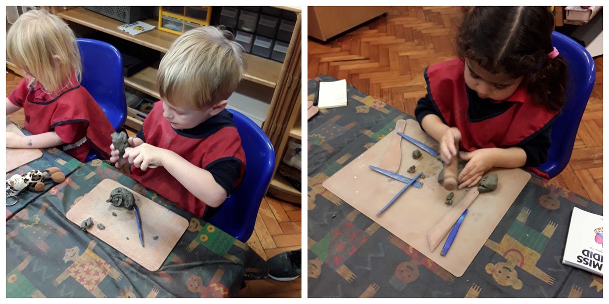 wylde_green's tweet photo. The children have been getting creative with clay this week! #ChildCare #Birmingham #WyldeGreen https://t.co/hhncadn2DI