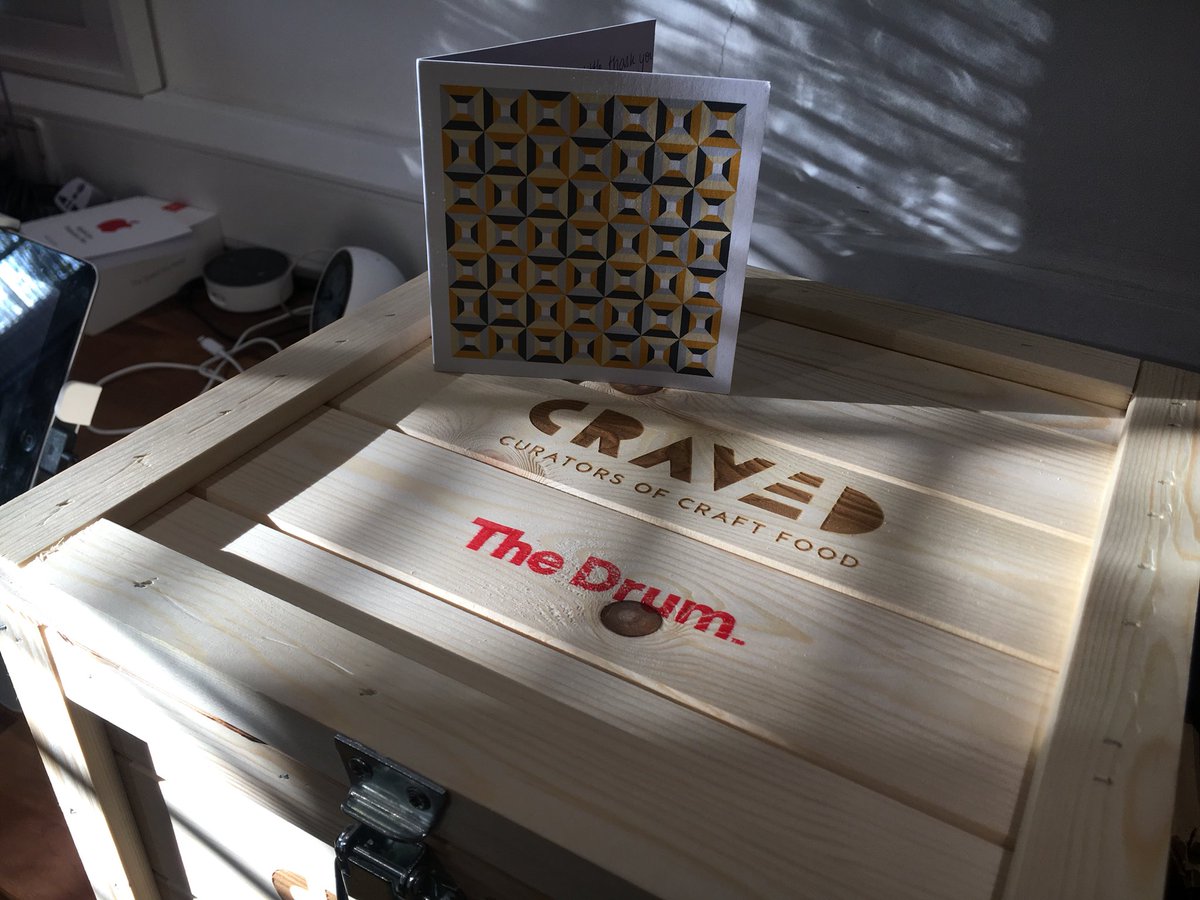 A lovely <a href="/cravedfoods/">Craved</a> thank you from the team <a href="/TheDrum/">The Drum</a> for judging the #dadiawards this year. A pleasure!