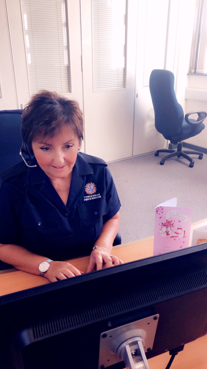 Tyne_Wear_FRS's tweet photo. #TWFRSControl we have a birthday in the house today too! More reason to celebrate #InternationalControlRoomWeek @ross_adams does this lovely lady look familiar! https://t.co/wYkPHguYLw