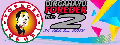 dirgahayu <a href="/ForederJ/">FOREDER JOKOWI</a> yang ke 2