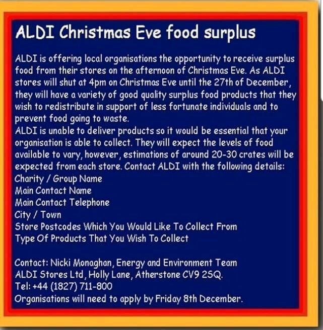 Well done <a href="/AldiUK/">Aldi Stores UK</a> one for <a href="/SFoodbanks/">FANS SUPPORTING FOODBANKS #RightToFood</a> and <a href="/WeShallWeekend/">#WSO2024</a> ?