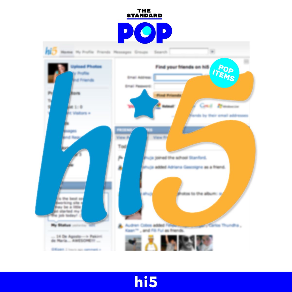 TheStandardPOP's tweet photo. ก่อน #Facebook จะเข้ามาเป็นส่วนหนึ่งในชีวิต #hi5 คือเว็บไซต์ ‘สังคมออนไลน์’ ยุคแรกๆ ที่ให้เราได้ตามหามิตรภาพบนโลกออนไลน์ผ่านพื้นที่ส่วนตัว อีกทั้งยังสามารถปรับแต่งตามสไตล์ที่บ่งบอกถึงตัวคุณได้มากที่สุด
อ่านต่อที่ https://t.co/VgtOWk1vRA
#PopItems
#TheStandardPop
#TheStandardCo https://t.co/GVAo0TyPwr
