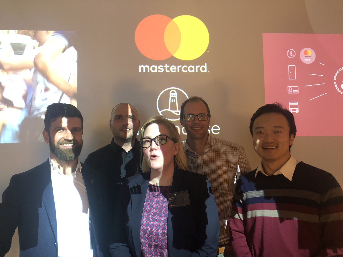 MCxLighthouse's tweet photo. Awesome to have @enfuce @EveryPay and @Fidesmo representing the #MCLighthouse2018 class at the @Mastercard innovation summit last night #FinTech #paytech #nordictech #baltictech https://t.co/yyCbc6w5U4