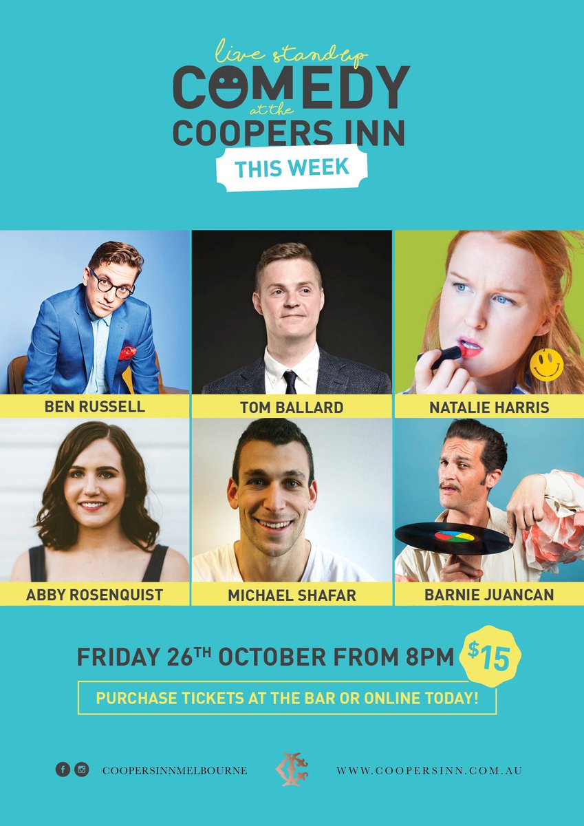 Friday! Huge show. Prebook now http://www.trybooking.com/WDYM