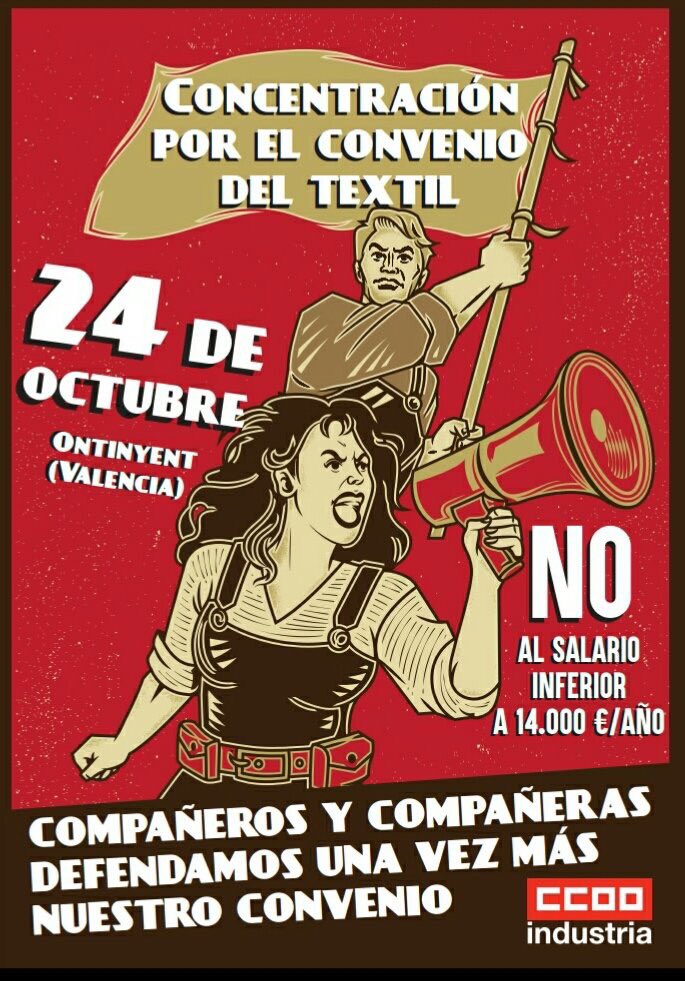 MarquezCarlitos's tweet photo. Centenares de personas exigimos en #Eurotex Ontinyent que el textil tenga el convenio que se merece @ccoo @Industria_CCOO industria #24_OTextilEnLucha
https://t.co/cbBXVZTSAY… #24_OTextilEnLucha https://t.co/mpUdhU5FWW