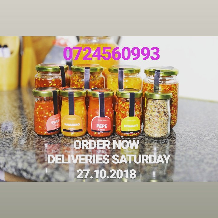 Mdalasini's tweet photo. *Lemon Chili
*Teargas
*Habanero
*Pepe
*Dynamite 
MEDIUM &amp; LARGE sizes Available https://t.co/8jUt9rz8bN