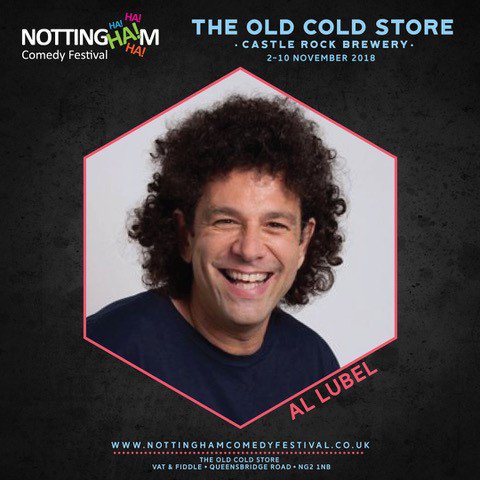 The Comedy Agency (@thecomedyagency) on Twitter photo Sunday 4th November: <a href="/AlLubel/">Al Lubel</a> brings his one man show to <a href="/VatandFiddle/">VatandFiddle</a> as part of <a href="/NottsComedyFest/">Nottingham Comedy Festival</a>
Tickets: nottinghamcomedyfestival.co.uk/calendar_23552… Sunday 4th November: <a href="/AlLubel/">Al Lubel</a> brings his one man show to <a href="/VatandFiddle/">VatandFiddle</a> as part of <a href="/NottsComedyFest/">Nottingham Comedy Festival</a>
Tickets: nottinghamcomedyfestival.co.uk/calendar_23552…