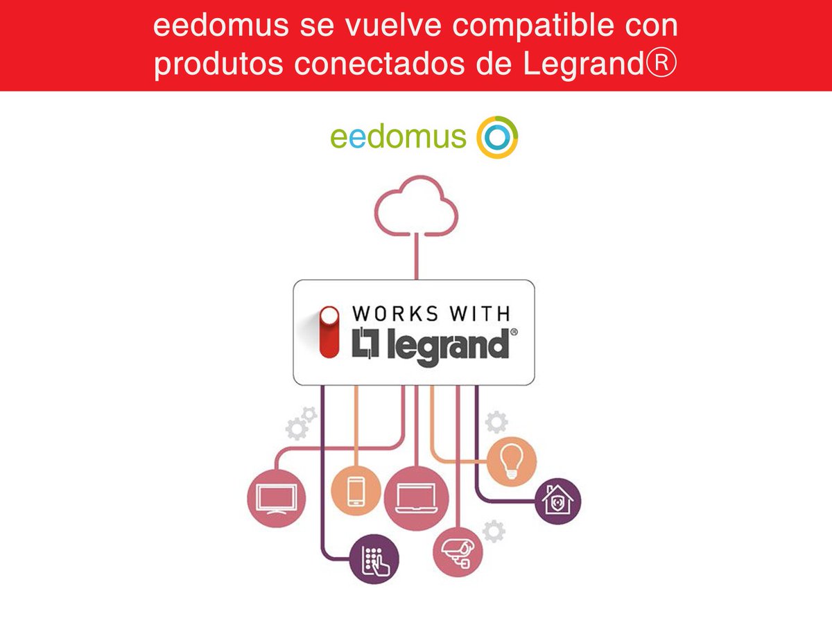 eedomusEs's tweet photo. Nuevo: eedomus se vuelve compatible con produtos conectados de Legrand
#legrand #workswithlegrand
https://t.co/NgdzgKSR1o https://t.co/4eGFVOnTVE