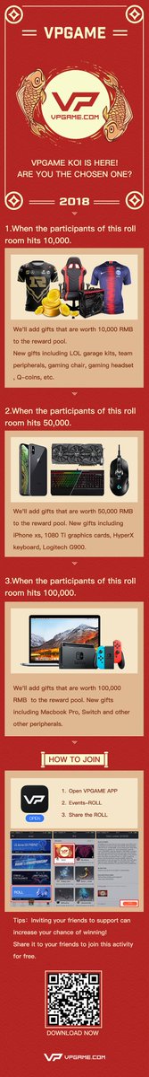 VPGAMEPAGE's tweet photo. ❗Large-Scale Giveaway❗
Dota plus, gaming chair,iPhone xs, 1080 Ti graphics cards, HyperX keyboard, Macbook Pro, Switch and so on
😍All FOR YOU 😍
we will also choose 5 fans to giveaway❗
👉 Follow us @VPGAMEPAGE  
👉 Retweet this tweet
🙌1 arcana and 4 immortal  on Nov.6 ! https://t.co/26ykGRHPpE