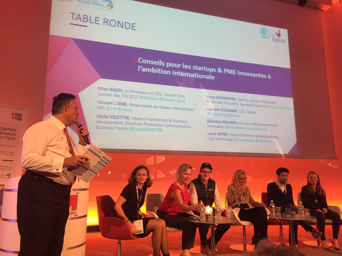 belhadj_fadwa's tweet photo. #FRENCHTECHRI #TECHITABROAD #RIFT2018 Table Ronde « Conseils pour les Startups &amp; PME innovantes à l’ambition internationale » avec @kilianba @AnneDessemond @CecileDELETTRE @lletourmy @blandinemouren @LaureWybo https://t.co/uVdZTTG60T