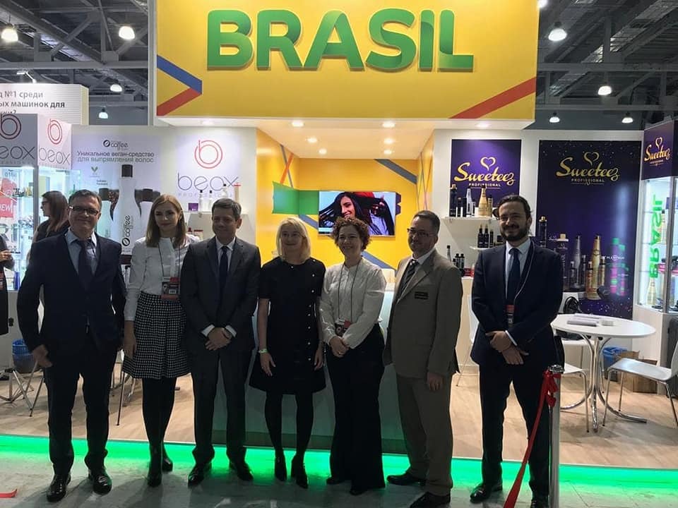 SweeteezPro's tweet image. Opening of Intercharm Moscow 2018 with the presence of the Brazilian Embassy in Russia