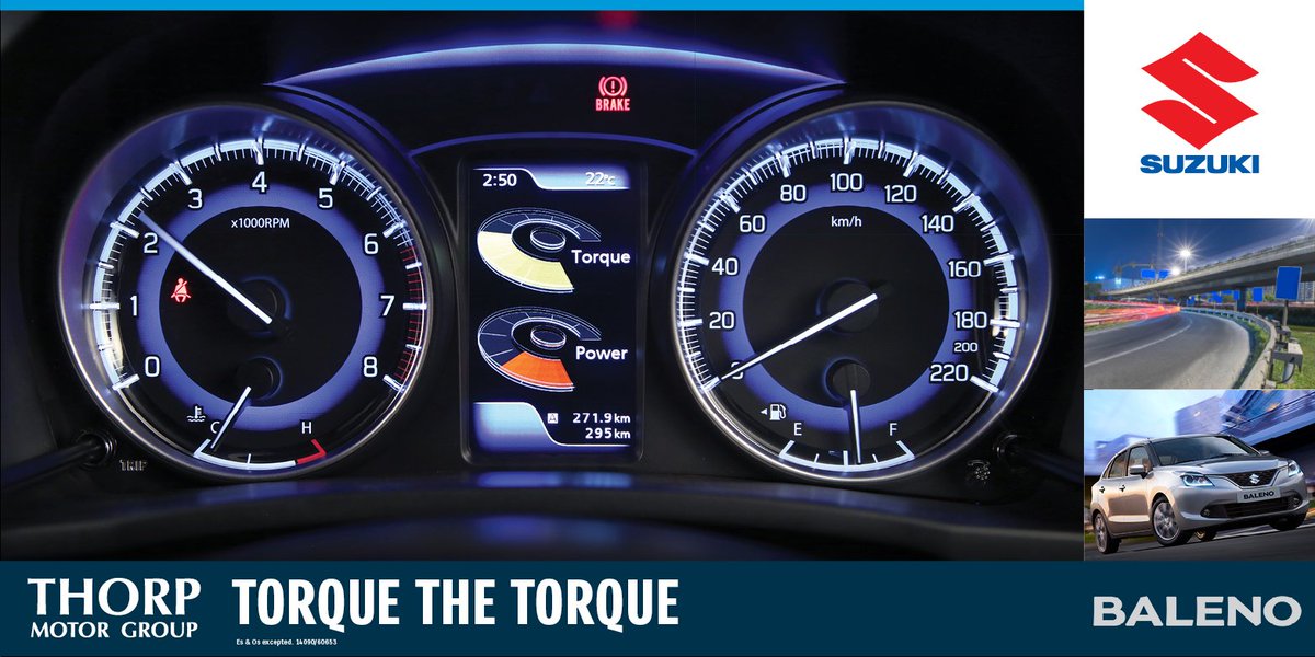 ThorpMotors's tweet photo. The Baleno gives you something to Torque about! #Baleno #ThorpMotors #Suzuki #SuzukiSA

Request a Quote: https://t.co/a9JxSOYKve https://t.co/gHLfLdq1hC