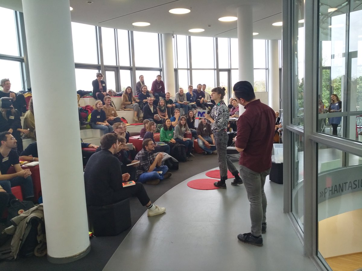 HPI_DSchool's tweet photo. Yesterday, we kicked-off a new semester with 80 motivated participants who will immerse into the #designthinking experience at the HPI D-School in the next months! Warm welcome to all of you! https://t.co/aQchdU0C2d