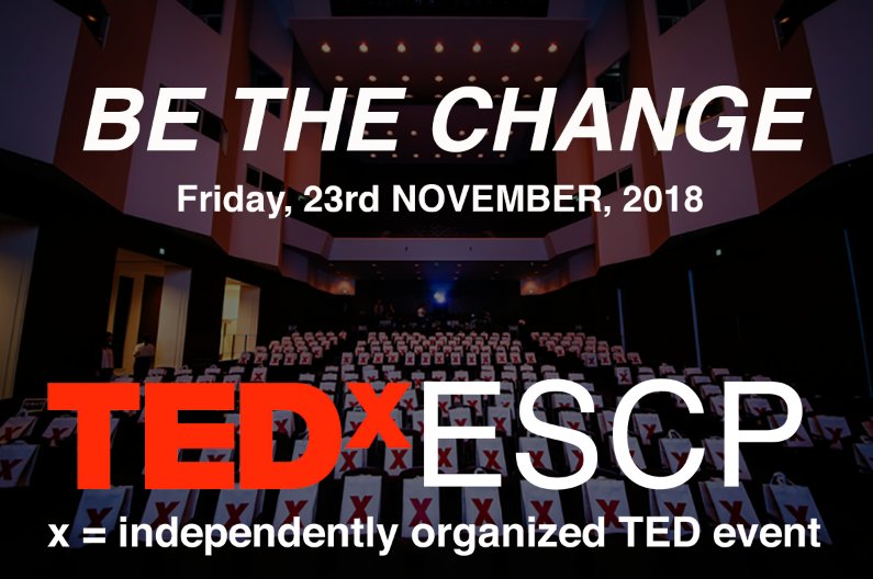 TICKETS ON SALE NOW FOR THE NEXT TEDxESCP!! Limited seating so book it now here --> tedxescp.eu