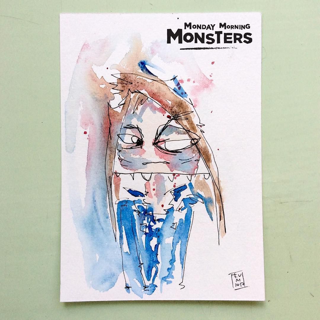 Monday Morning Monsters from March 2017
-
-
-
-
#mondaymorningmonsters #mondaymorningmonster #mondaymorningfeeling #innermonster #innerbeing #illustration #drawing #monsters #cartoon #illustrationart #illustrationday #characterillustration #watercolour  #drawingoftheday