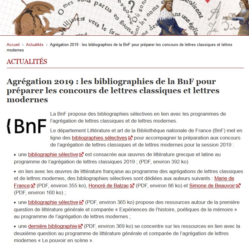 programme agrégation interne lettres modernes