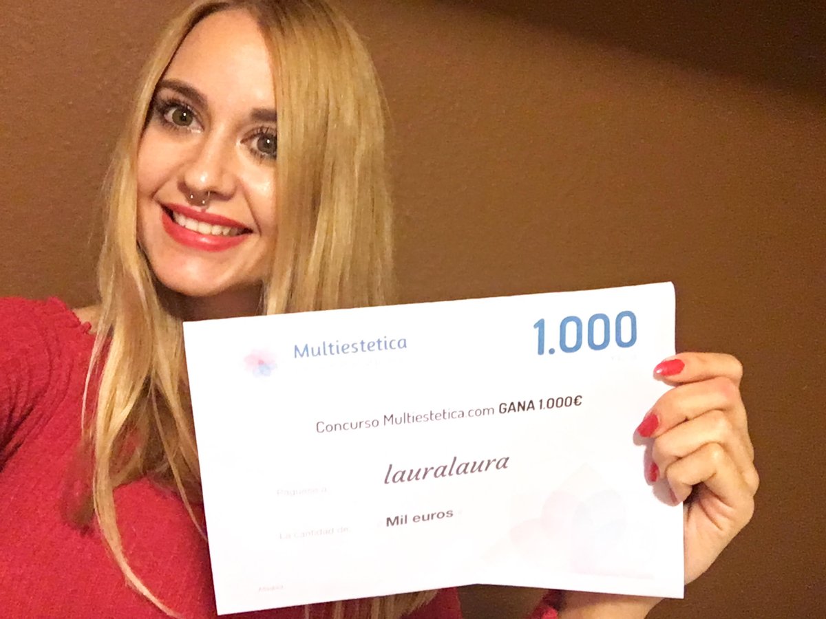 Y la ganadora de nuestro sorteo de septiembre es...
Lauralaura! Enhorabuena :)
multiestetica.com/articulos/laur…