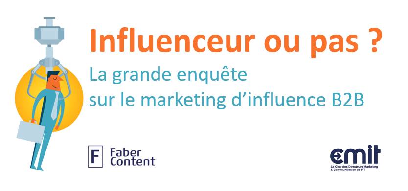CMITfr's tweet photo. Participez à l’enquête sur le #marketing d’influence #B2B

Influenceur ou pas ?

https://t.co/1KzTL10rFw

By @FaberContent &amp; @CMITfr https://t.co/CNZ0NlauB0