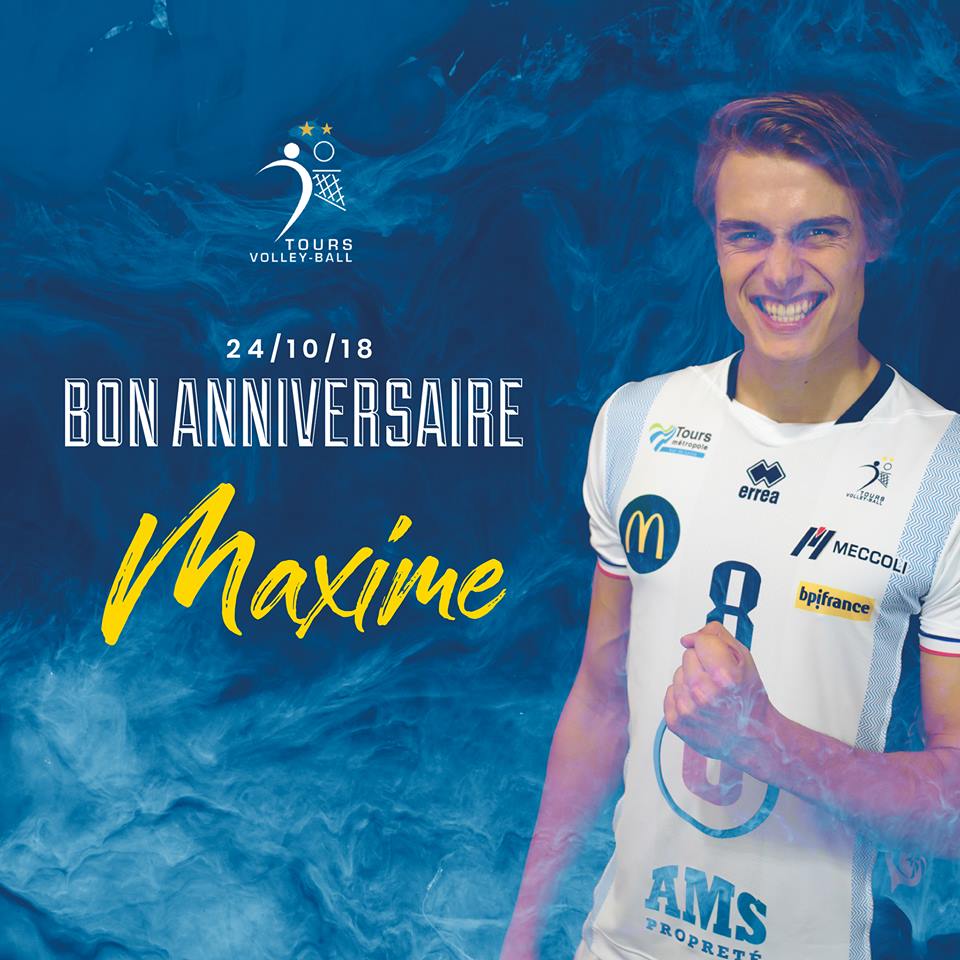 Tours Volley Ball A Twitter Tout Le Club Souhaite Un Bel Anniversaire A Maxime Capet 21ans Aujourd Hui Souhaitez Lui En Commentaire Alwaysmore Saison1019 Tvb Toursvolleyball T Co Uwwoyi1ljx