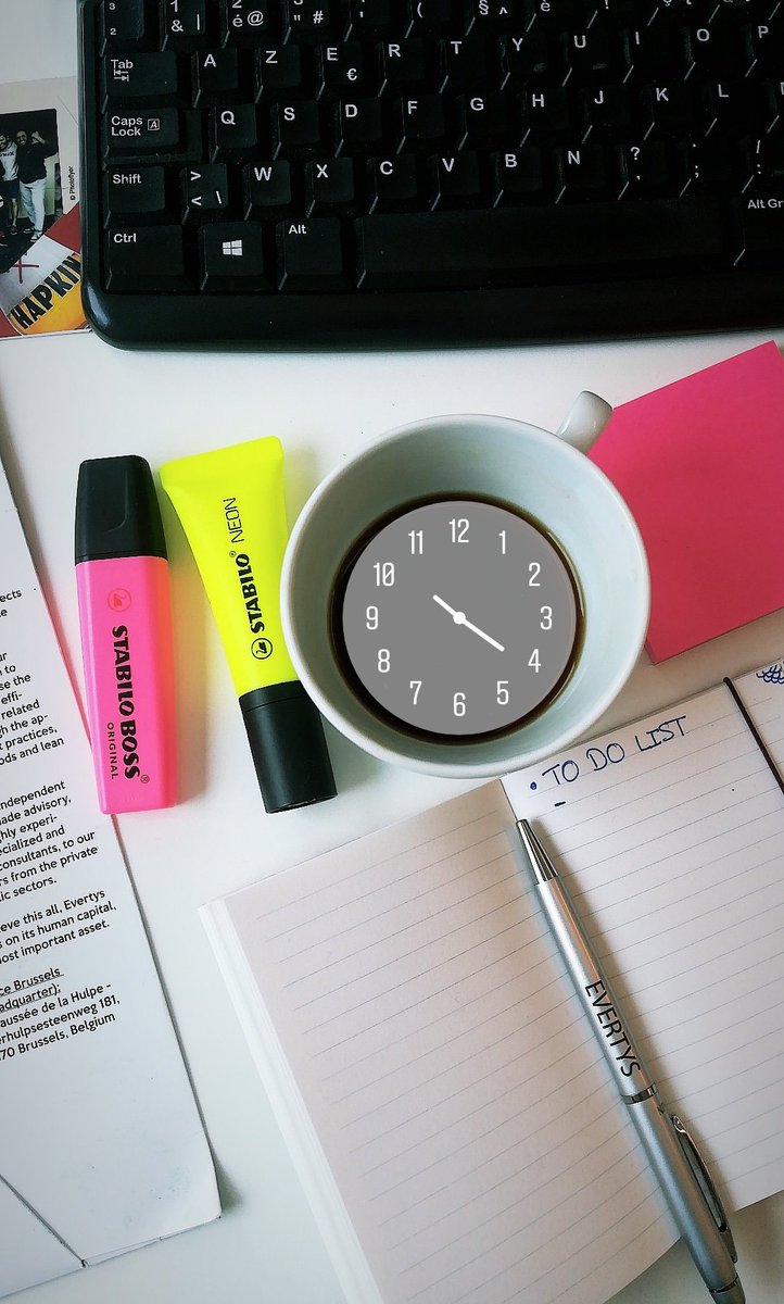 Evertys's tweet image. How to find your #WednesdayMotivation? 🤔🤩
A lot of coffee and a clear TO Do LIST ☕🙌🤓
#motivation #coffee #work #evertys