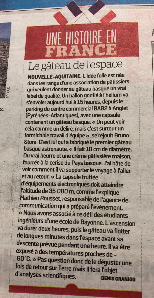 #BaskinSpace à la une des médias nationaux aujourd'hui ! 
<a href="/le_Parisien/">Le Parisien</a>  <a href="/RTLFrance/">RTL France</a> 
📰👇 📻👉bit.ly/2EGwxIV