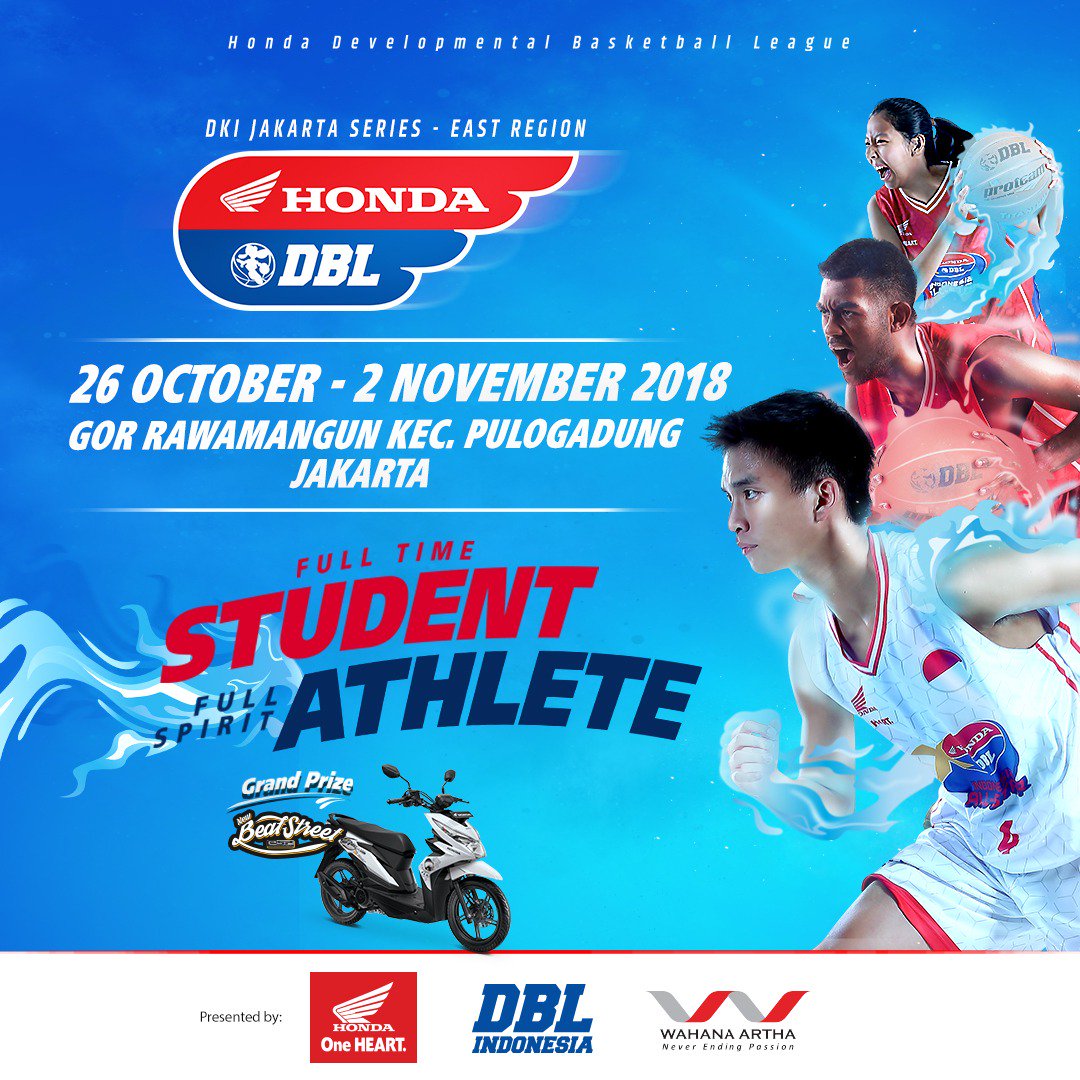 WahanaHonda's tweet photo. Siapa nih region Jakarta Timur yang udah gak sabar sekolahnya berkompetisi di @dblindonesiaofficial? Ini saatnya dukung sekolah kalian, jangan sampai kelewatan #WahanaHonda #dblindonesia https://t.co/n6Xg0XK5sD