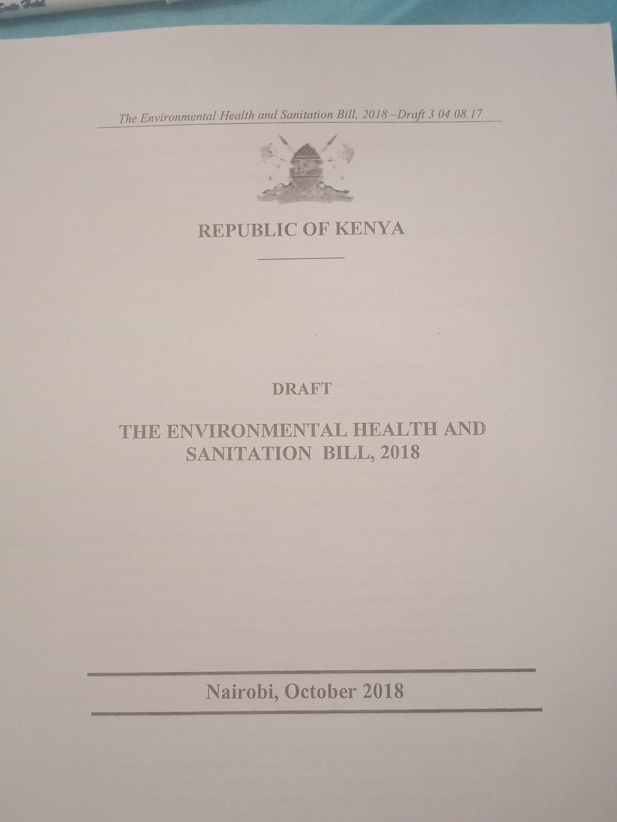 Mackenah's tweet photo. Regional County validation of the environmental health and sanitaion bill, 2018 for Kenya in Nairobi. representatives from the National government, 11 counties, CSOs and private sector. @WASHallianceKe @WSSCCouncil https://t.co/4LzBEa2Z47