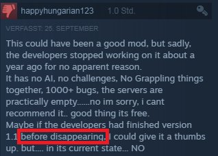 justcause3_mp's tweet photo. We read that a lot. No, we're not away, we didn't leave the mod "for no reason" and we didn't skip 1.1. We're still here and currently working on JC3:MP. Read our July blog to find out why we're taking this long: 

https://t.co/w45WMfLg57 https://t.co/1NCqoCtCbp