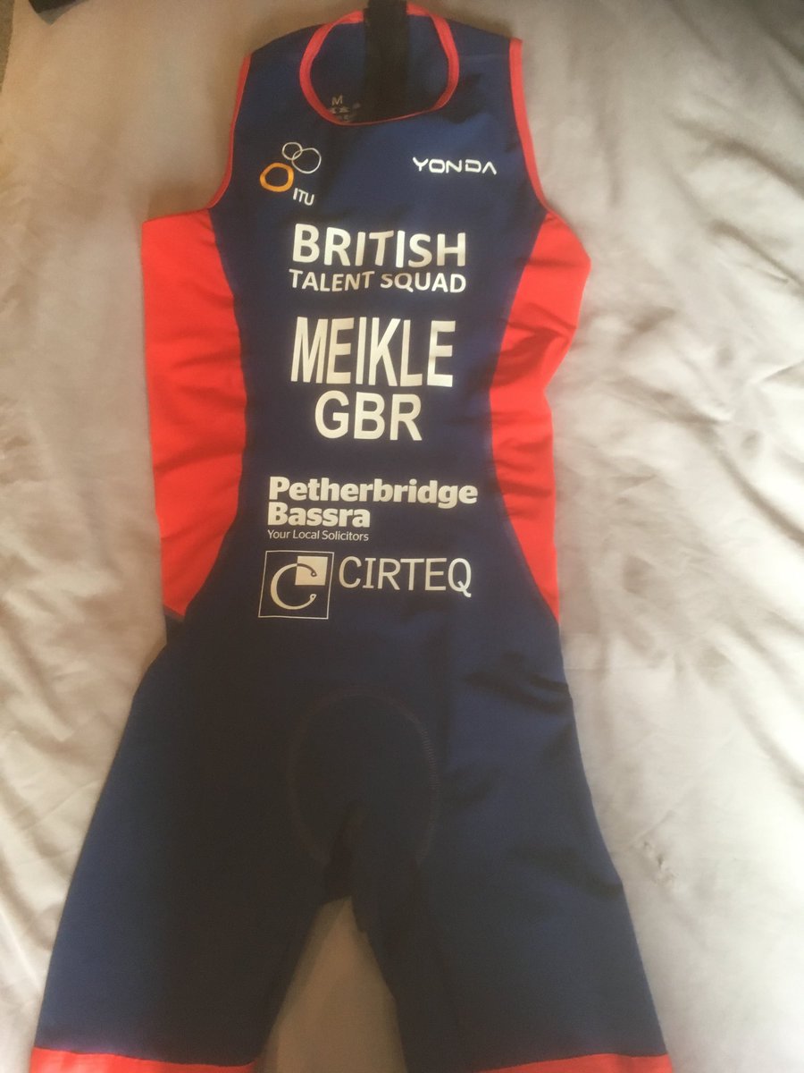 Thankyou to mark and Angus from ⁦⁦<a href="/yondasports/">Yonda Sports</a>⁩ for this ace looking Great Britain trisuit and a massive thanks to my two main sponsors ⁦<a href="/CirteqOfficial/">CirteqLtd</a>⁩ ⁦⁦<a href="/PethBassSols/">Petherbridge Bassra</a>⁩ for supporting in getting in this great shape for my race on Sunday in Portugal