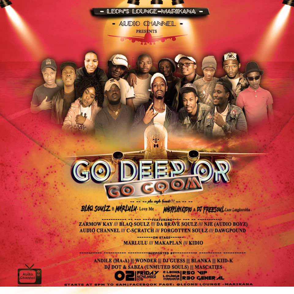 02 Nov <a href="/Marikana/">Marikana</a> (Durban) <a href="/BlaQSoulzMusic/">BlaQ Soulz</a> <a href="/Mlwazeff_SA/">Mlwazeff BlaQsoulz</a>