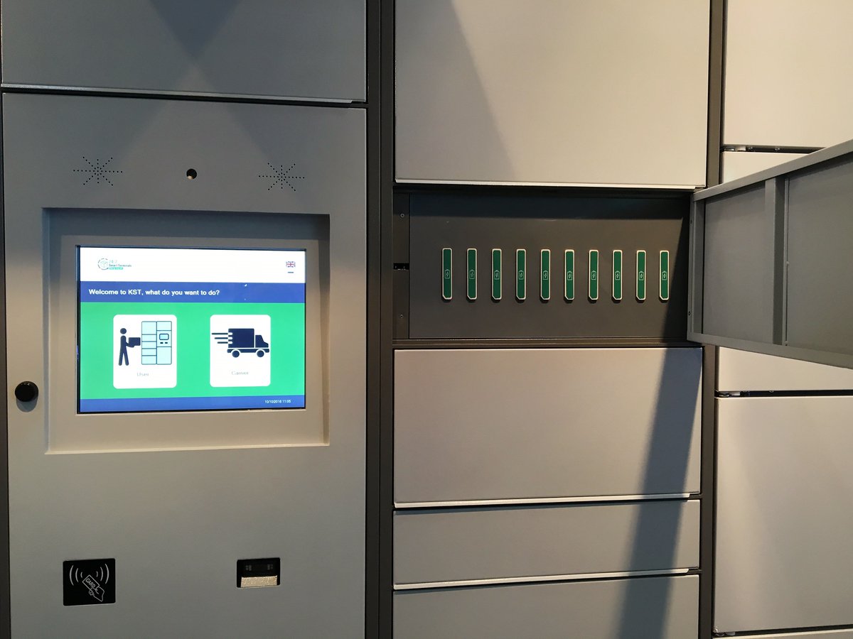 SmartTerminals's tweet image. Inside one compartment of our Frigi &amp;amp; City Terminal, we installled the &quot;Power Bank Station&quot;. 
With our mobile app, users can take a battery for charging the smartphone, the bike,... And return it to the same locker or a different one. #NoMoreRunningOutOfBattery #SmartCities