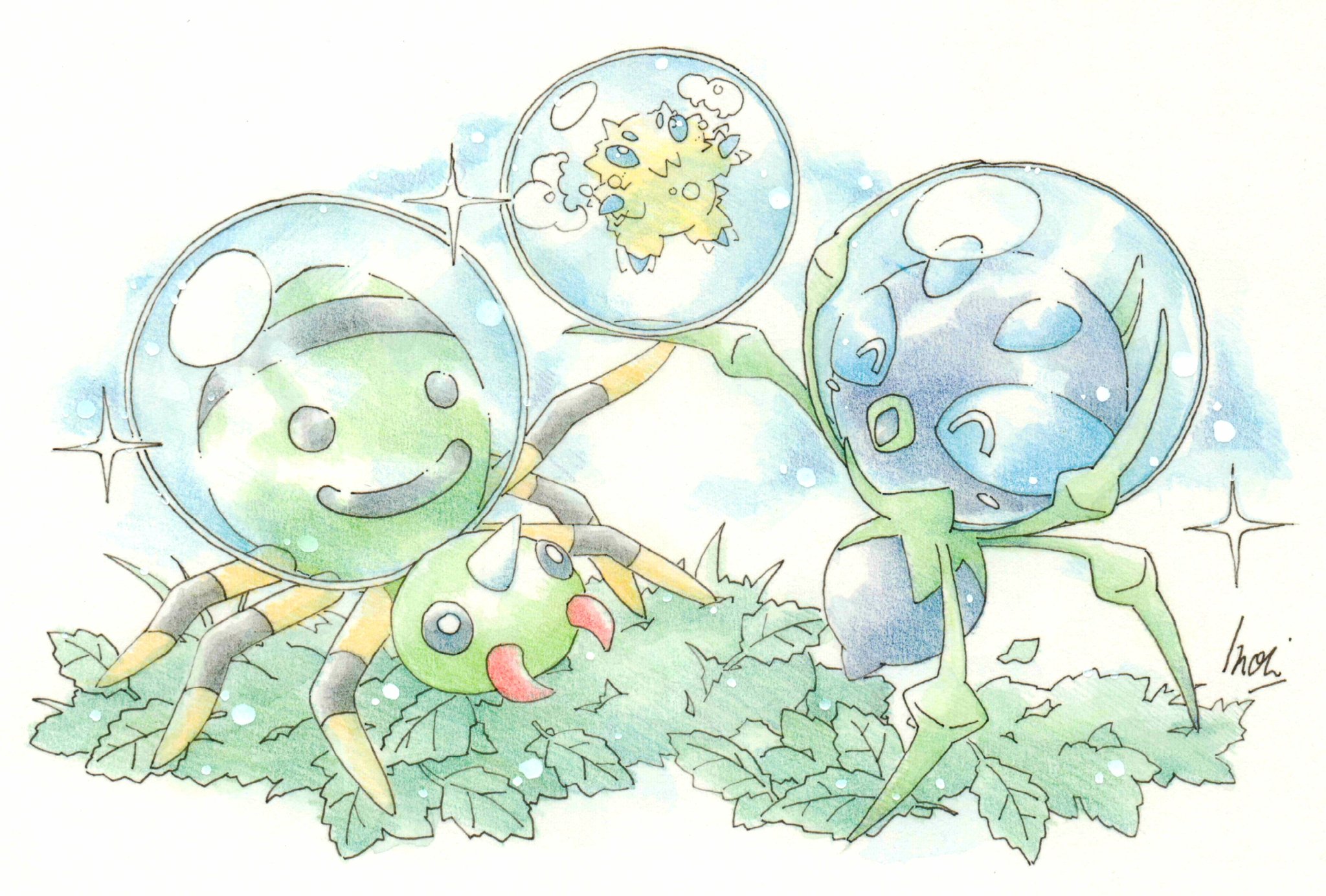 تويتر Inori على تويتر 今日のポケモン図鑑 ｎｏ ７３３ シズクモの なかまづくり T Co Ng2b6uial3