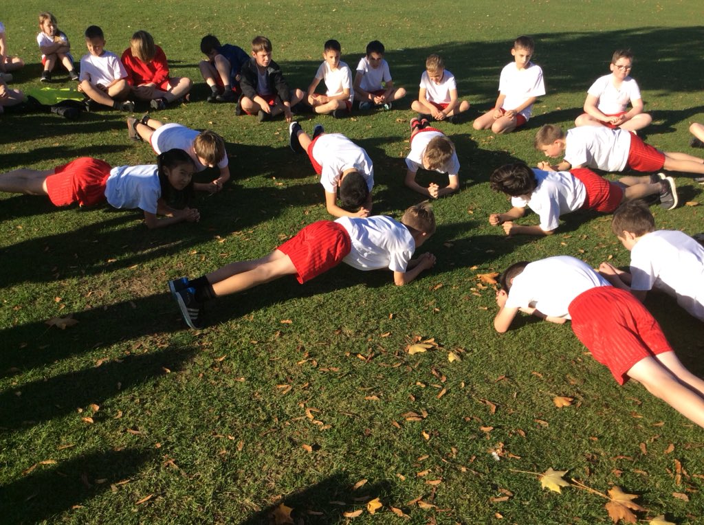 SwinemoorSchool's tweet photo. Y5/6 pupils competing in the plank challenge. https://t.co/NijKFdfeZP