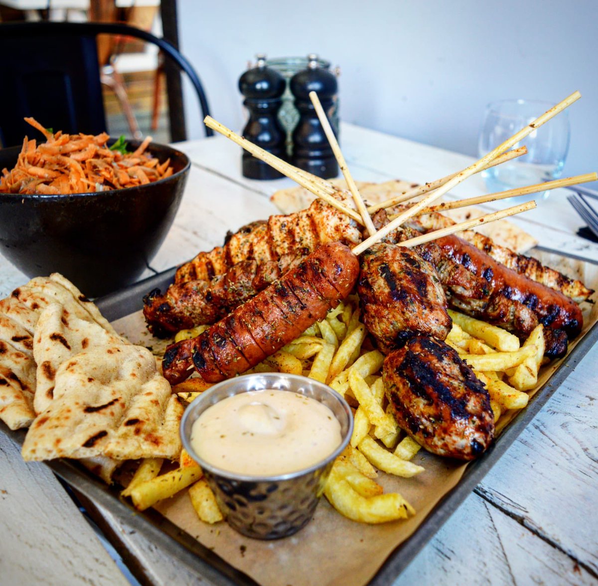 Mix Souvlaki for 2 30% off  😊 on Wednesday’s  available on Hardman street and Allerton road 🍗